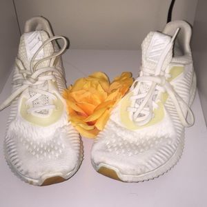 white adidas sneakers (alpha bounce)